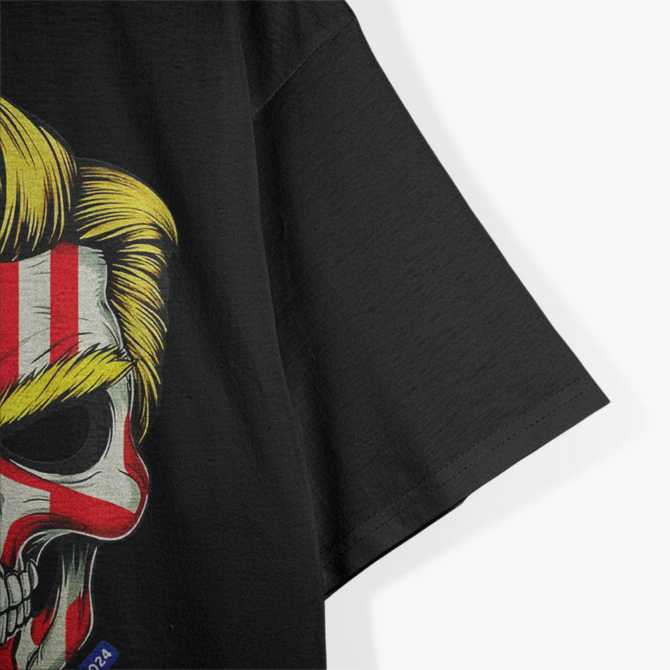 Trump 2024 Skull Bold Patriotism with an Edge T-Shirt