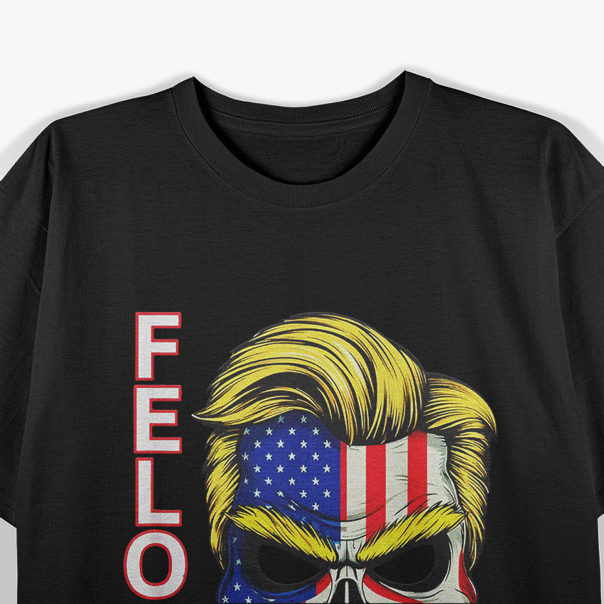 Trump 2024 Skull Bold Patriotism with an Edge T-Shirt