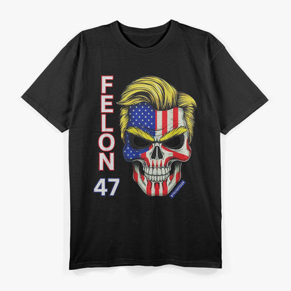 Trump 2024 Skull Bold Patriotism with an Edge T-Shirt