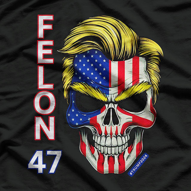 Trump 2024 Skull Bold Patriotism with an Edge T-Shirt