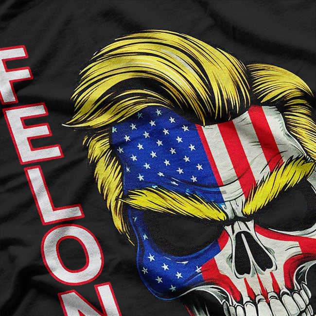 Trump 2024 Skull Bold Patriotism with an Edge T-Shirt