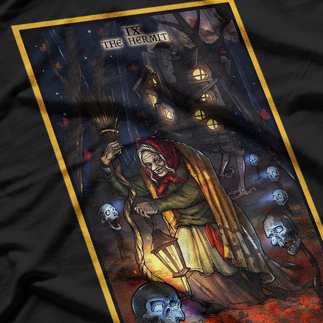 Baba Yaga The Hermit Tarot Card – Wisdom of the Wild and Ancient Mysteries T-Shirt