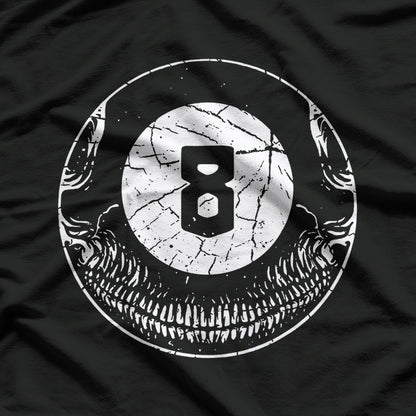 Billiard Pool Skull Eight Ball Design Great Gift T-Shirt