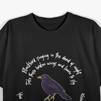 Blackbird Singing Bird Wings Microphone Singer Lyrics T-Shirt