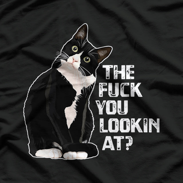 What Are You Lookin At? Gift For Cat Lovers T-Shirt