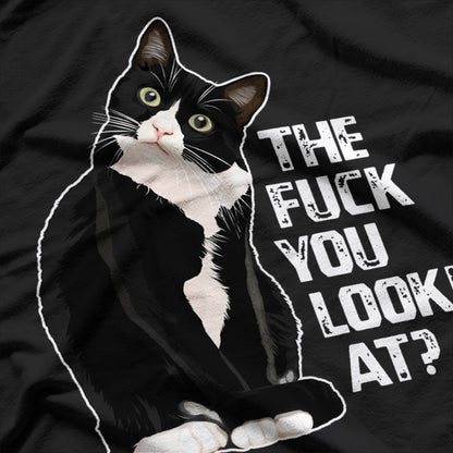 What Are You Lookin At? Gift For Cat Lovers T-Shirt