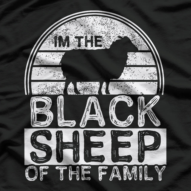 Black Sheep In Our Family Cool Sheep T-Shirt