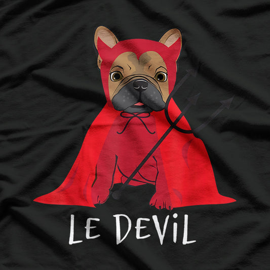 Devil Cute French Bulldog Halloween T-Shirt