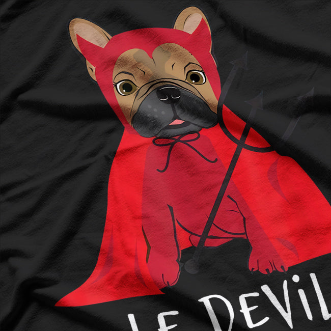 Devil Cute French Bulldog Halloween T-Shirt