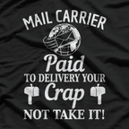 Mail Carrier Gift For Mailman Postman Postal Worker T-Shirt