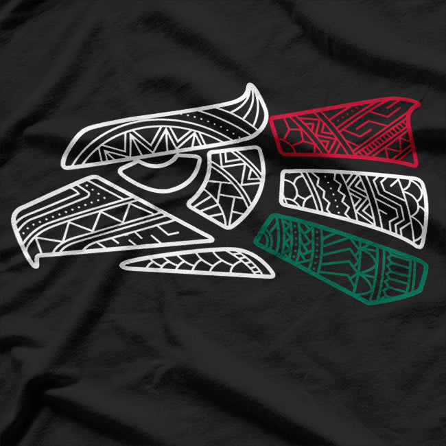 Mexican Eagle Aztec-Style Power and Heritage T-Shirt