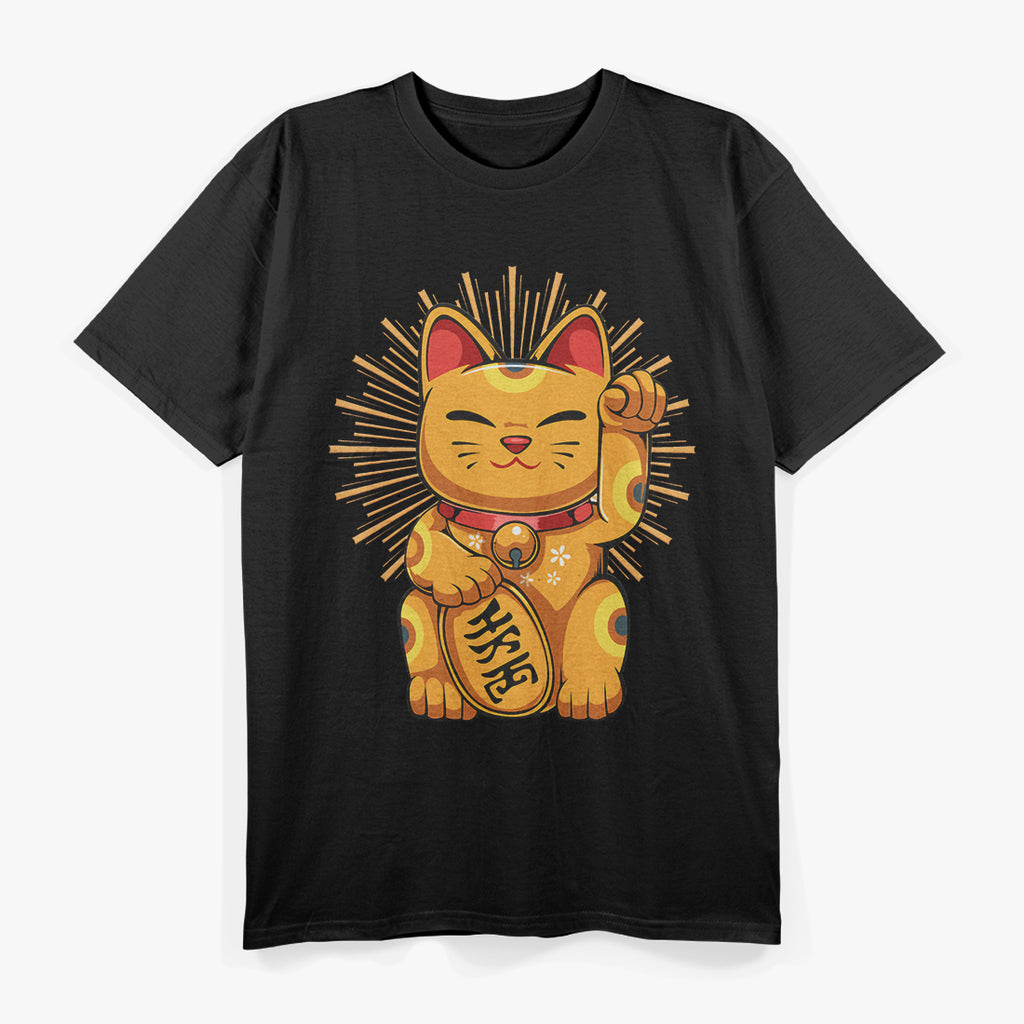 Lucky Cat Retro Aesthetic T-Shirt