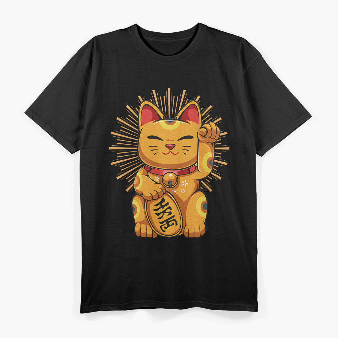 Lucky Cat Retro Aesthetic T-Shirt