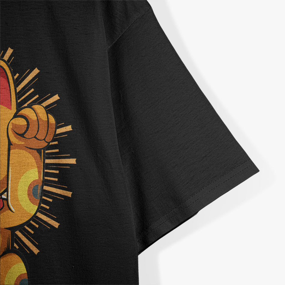 Lucky Cat Retro Aesthetic T-Shirt
