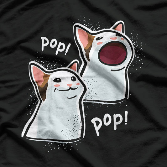 Popping Cat Meme T-Shirt