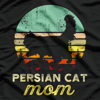 Persian Cat Mom Retro T-Shirt