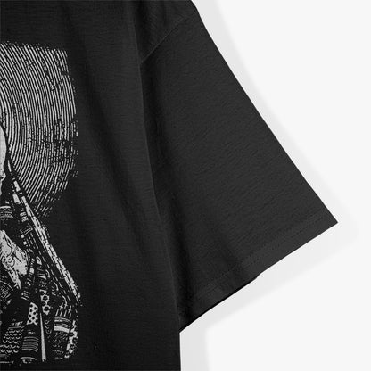 Satanic Priest Grim Reaper, Lucifer, and Occult Gothic Symbolism T-Shirt