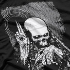 Satanic Priest Grim Reaper, Lucifer, and Occult Gothic Symbolism T-Shirt