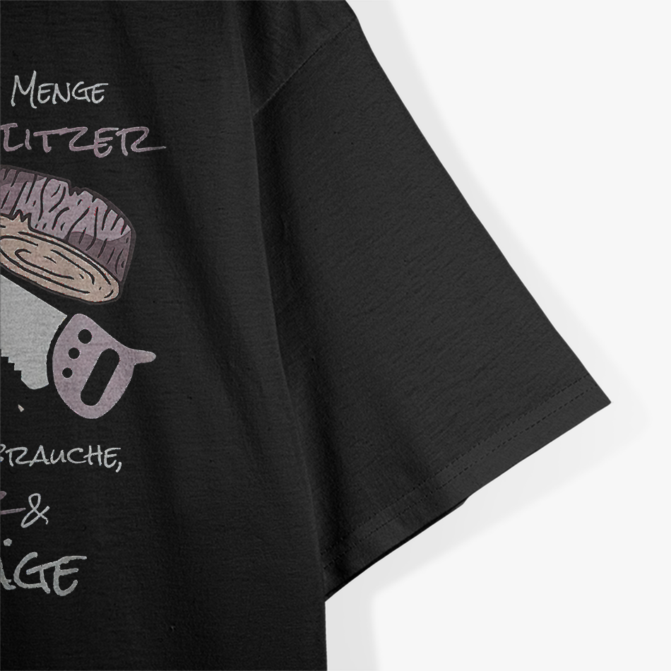 Sawdust are Men-Glitter Men Glitter Chips Carpenter T-Shirt