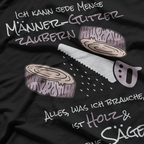 Sawdust are Men-Glitter Men Glitter Chips Carpenter T-Shirt