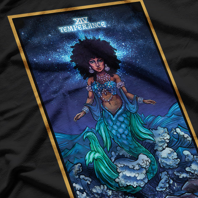 The Goddess Yemaya Temperance Tarot Card - Wicca & African Witch Symbolism T-Shirt