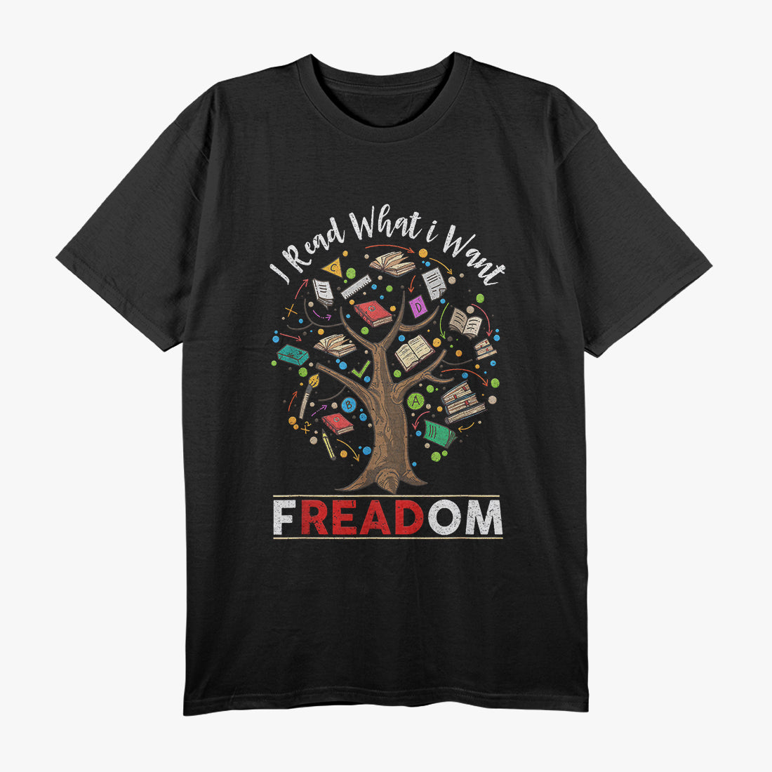 Vintage Freedom Reading I Read Banned Books T-Shirt