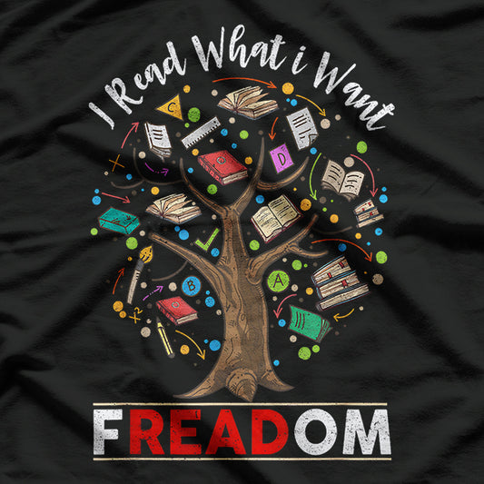 Vintage Censorship Freedom I Read Banned Books - A Nerd’s Rebellion T-Shirt
