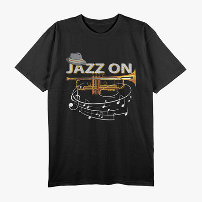 Vintage Jazz On Trumpet Player Blues Music Lovers Jazz Band T-Shirt