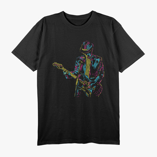 Abstract Art Music Bass Player T-Shirt