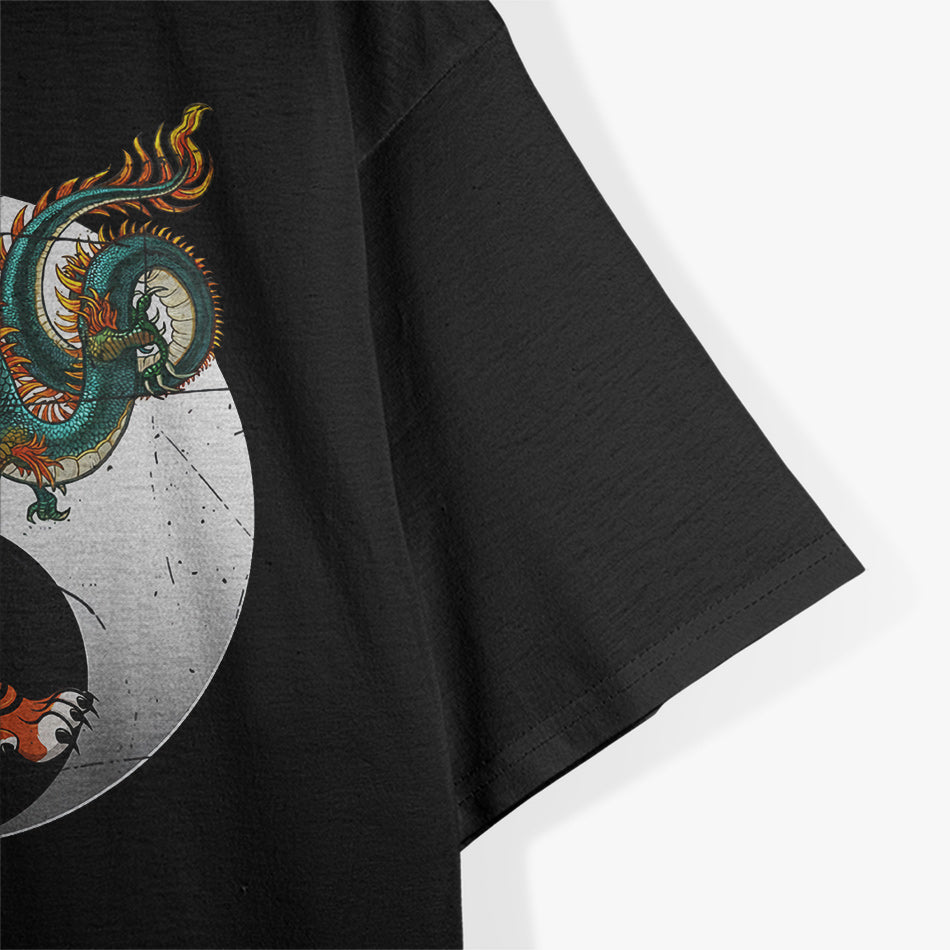 Asian Dragon and Tiger - The Ultimate Symbol of Strength and Balance T-Shirt