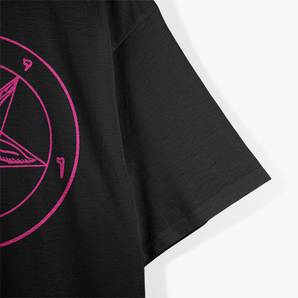 Baphomet Inverted Pentagram - Neon Pink Occult & Mysticism T-Shirt
