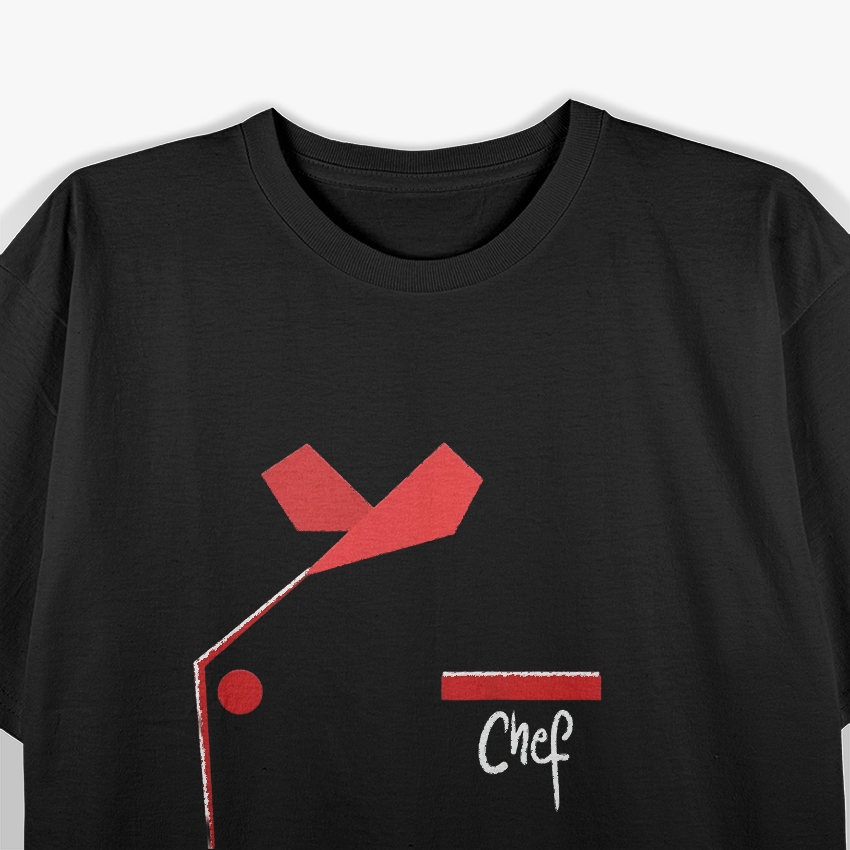 Chef Shirt Uniform Jacket Faux T-Shirt