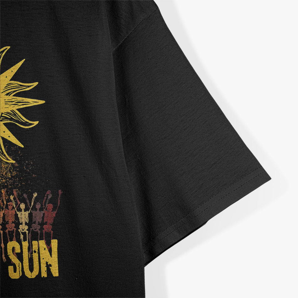Dark Retro Hail The Sun - A Bold, Mystical Statement T-Shirt