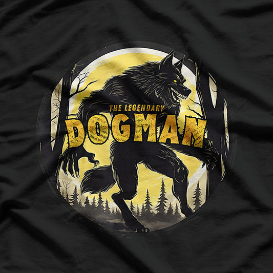 Dogman Cryptid: The Scary Folklore Legend of Cryptic Encounters T-Shirt