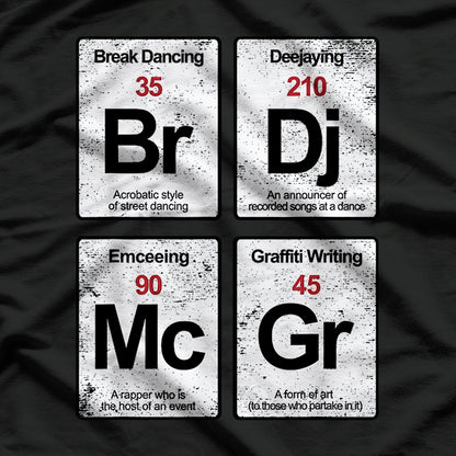 Elements of Hip Hop – Rap Music T-Shirt