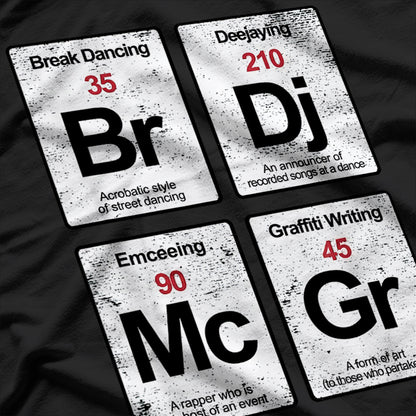 Elements of Hip Hop – Rap Music T-Shirt