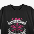 Female Mechanic Girl Car Repair, Car Enthusiast T-Shirt