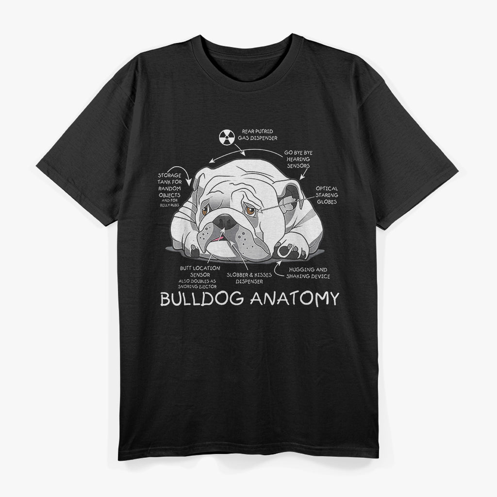Cute English Bulldog Anatomy Dog Biology T-Shirt