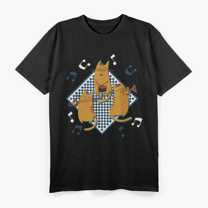 Cool Jazz Cats Trio Ska Music Reggae Retro T-Shirt