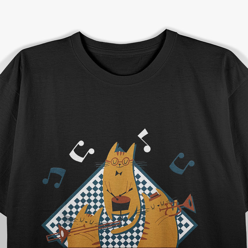 Cool Jazz Cats Trio Ska Music Reggae Retro T-Shirt