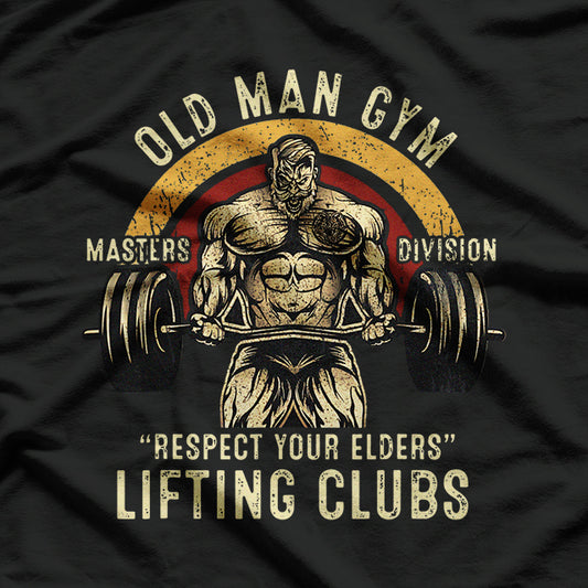 Old Man Gym Weightlifting T-Shirt