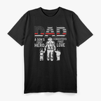 Proud Firefighter Dad Daddy Fireman Dad T-Shirt