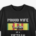 Proud Wife of a Vietnam Veteran, UH-1 Huey T-Shirt