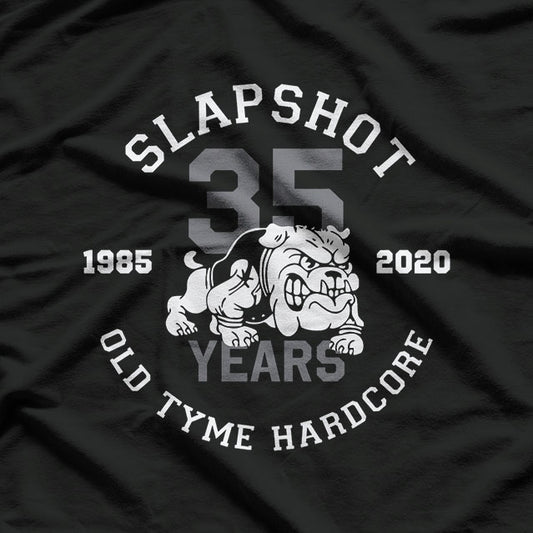 35 Years Slapshot 1985-2020 Old Tyme Hardcore Tribute T-Shirt