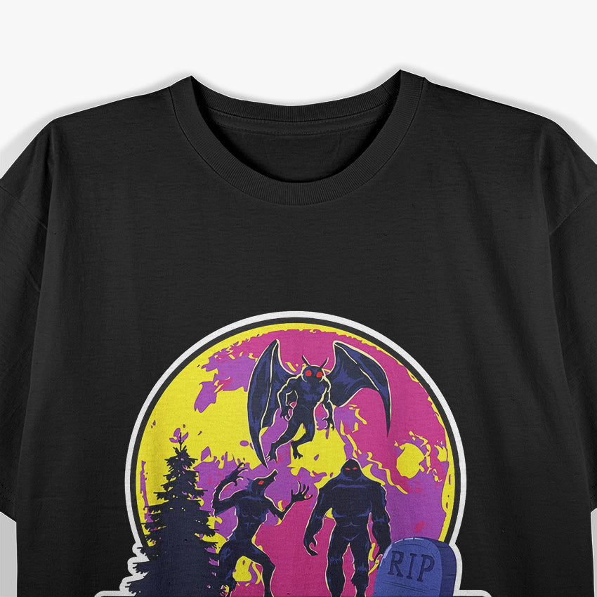 Supernaturals Cryptid Group Wolfman, Bigfoot, and Mothman T-Shirt