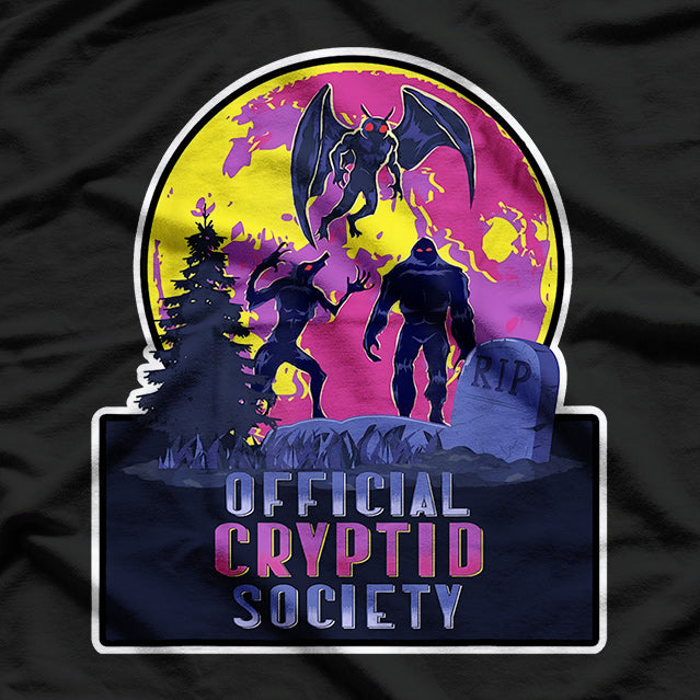 Supernaturals Cryptid Group Wolfman, Bigfoot, and Mothman T-Shirt