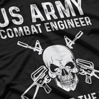 US Army Combat Engineer Clear The Way Respect T-Shirt