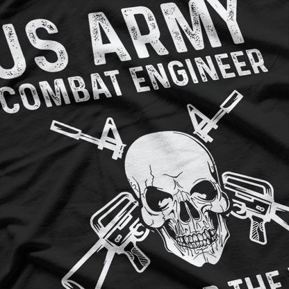 US Army Combat Engineer Clear The Way Respect T-Shirt