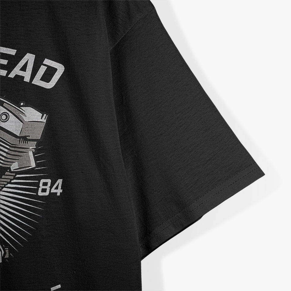 Vintage HD Motorcycle VTwin ShovelHead Engine Drawing Biker T-Shirt