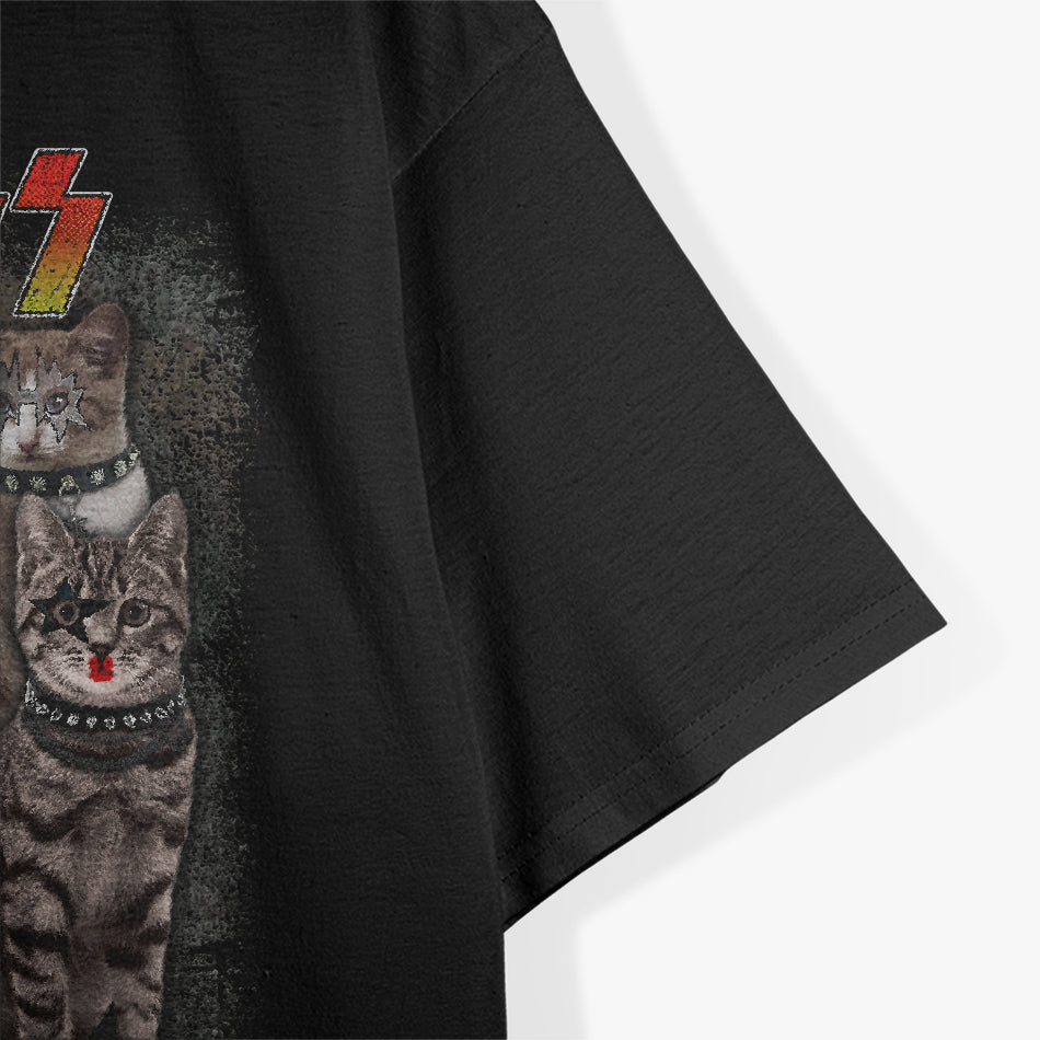 Hizz Funny Cats Kittens Rock Rockin T-Shirt